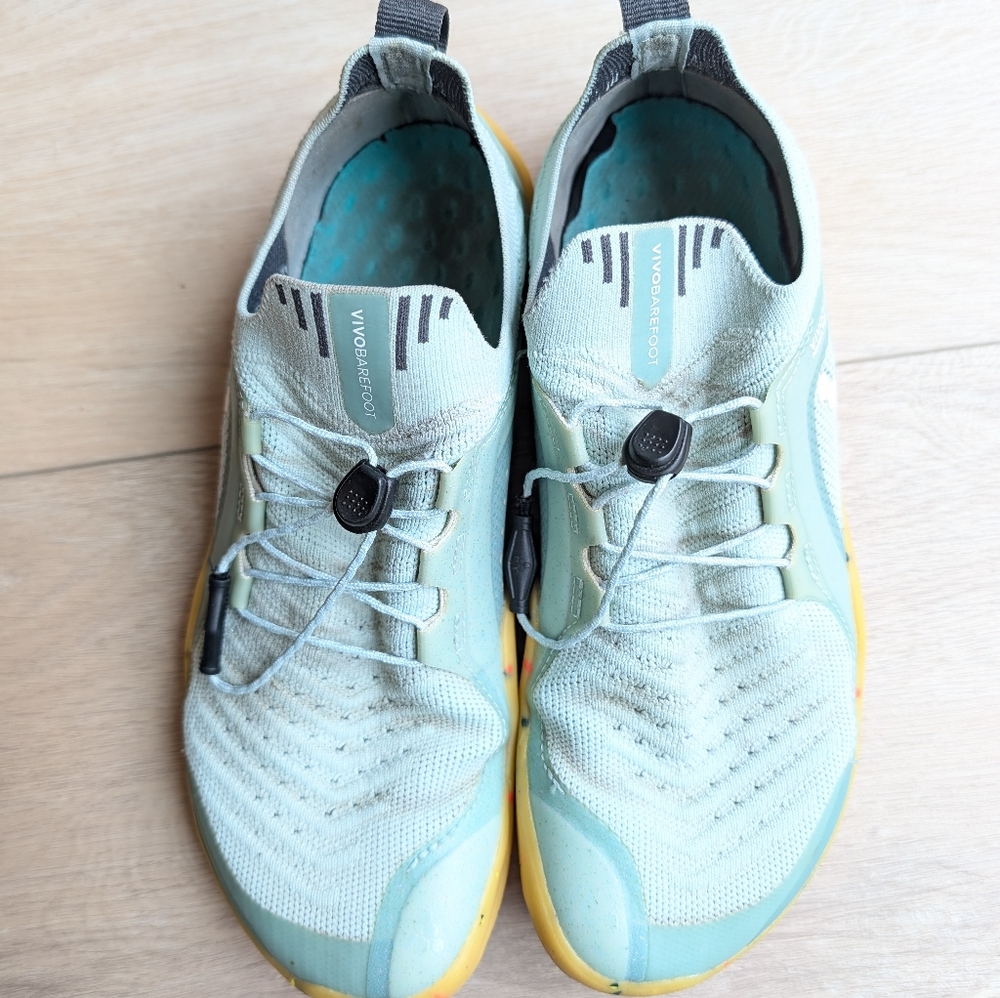 Vivo Barefoot Light Mint Green and Yellow Athletic Shoes